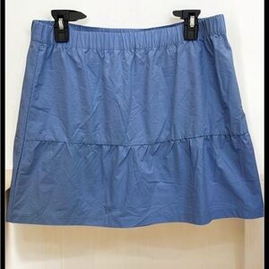 Hippie Rose Blue Bubble Skirt with Tiered Design